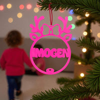 Personalised Antlers Ornament - Unicorn Fart Productions