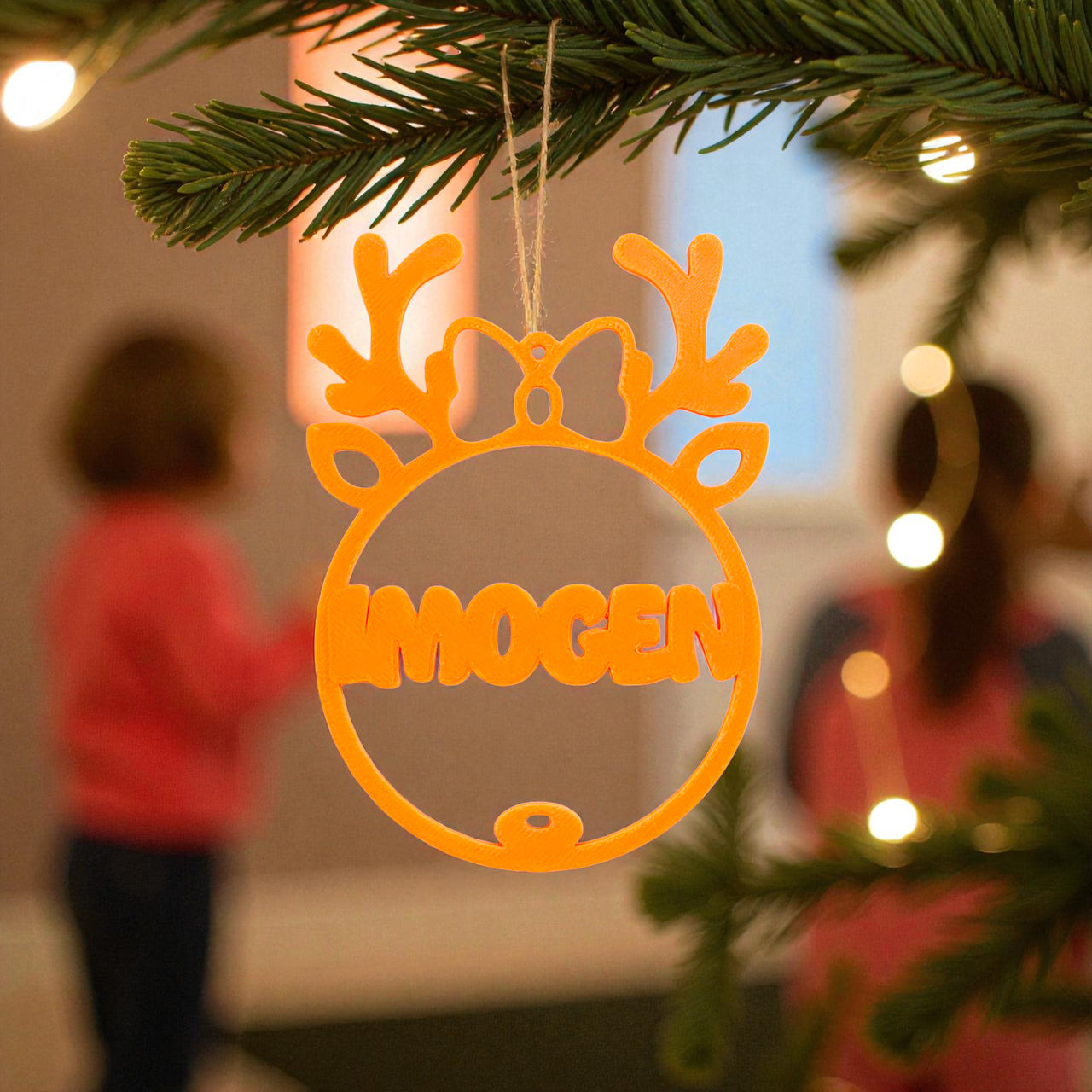 Personalised Reindeer Ornament - Unicorn Fart Productions