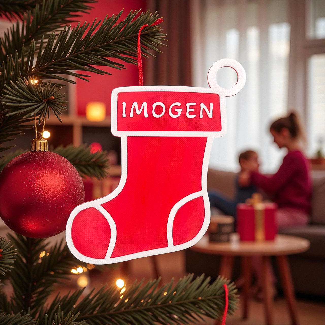 Personalised  Stocking Ornament - Unicorn Fart Productions