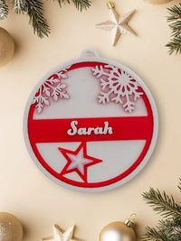Personalised  Snowflake Ornament - Unicorn Fart Productions