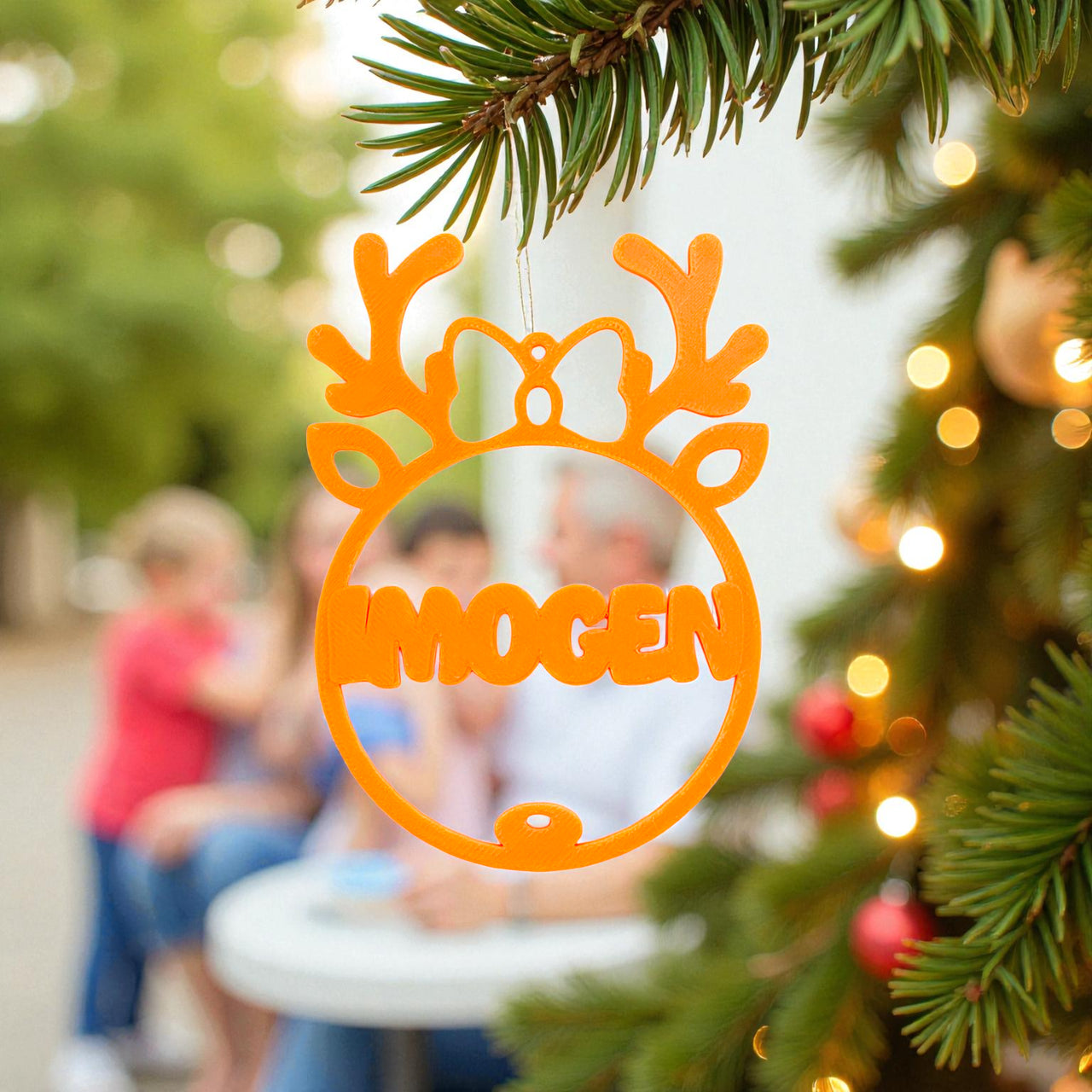 Personalised Reindeer Ornament - Unicorn Fart Productions