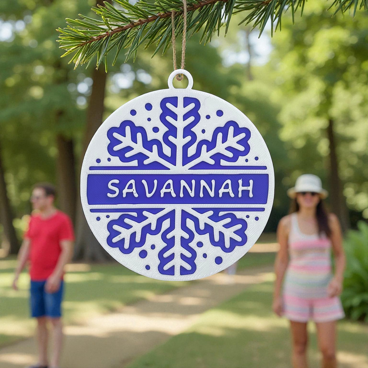 Personalised  Snowflake Ornament - Unicorn Fart Productions