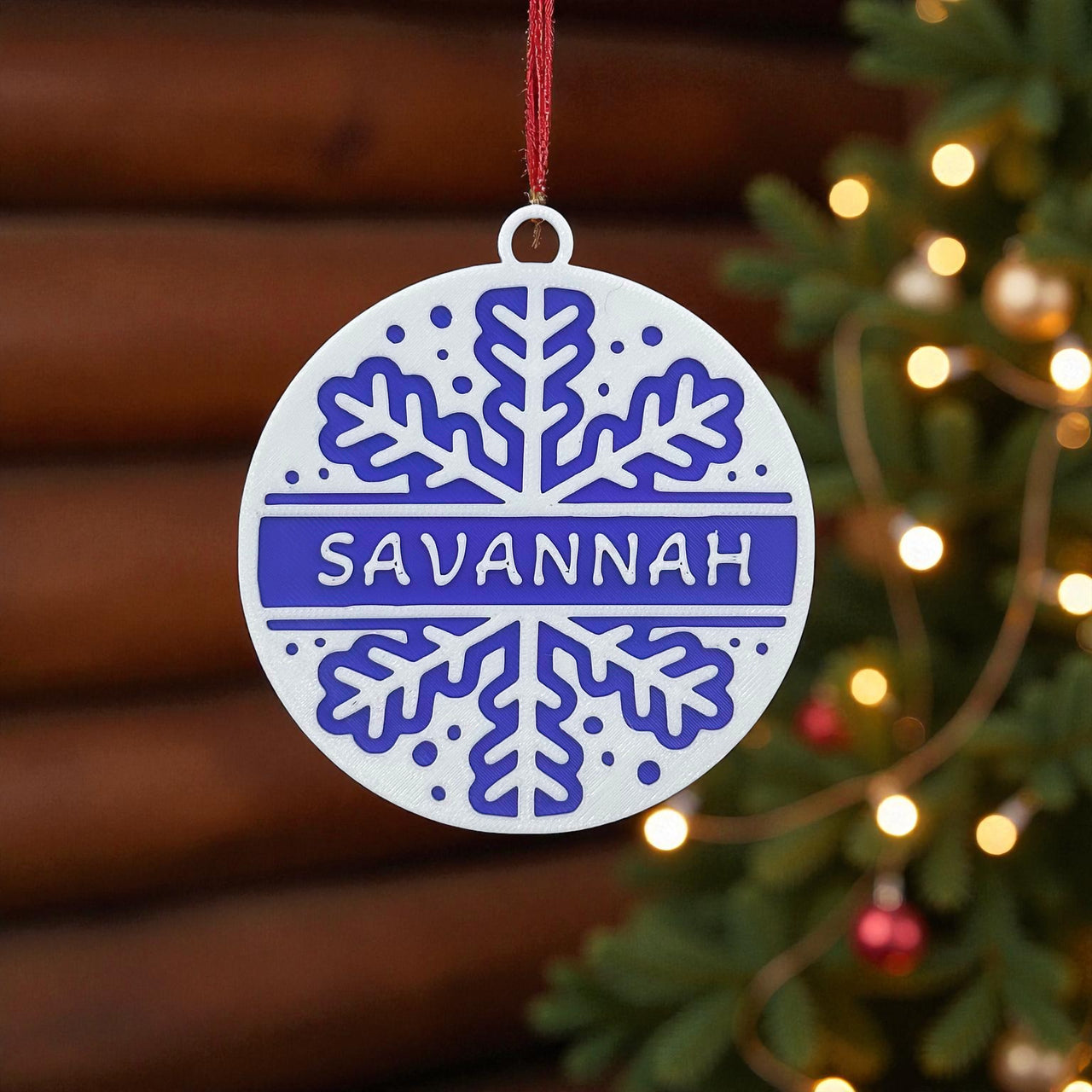 Personalised  Snowflake Ornament - Unicorn Fart Productions