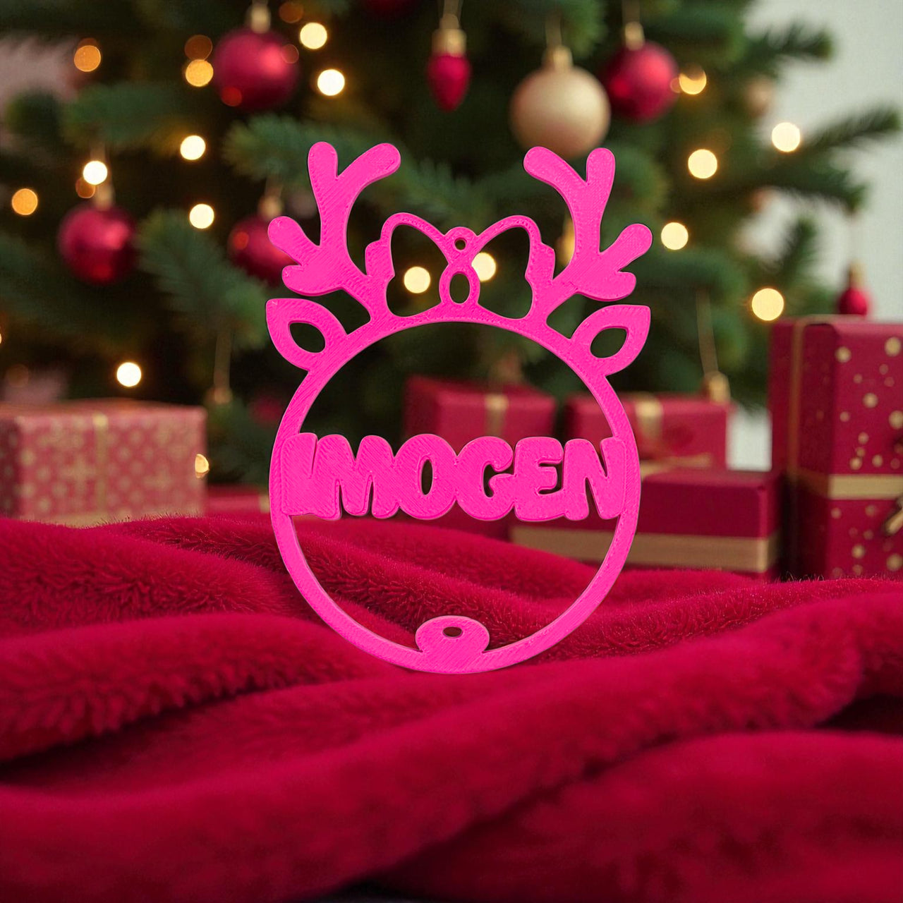 Personalised Antlers Ornament - Unicorn Fart Productions