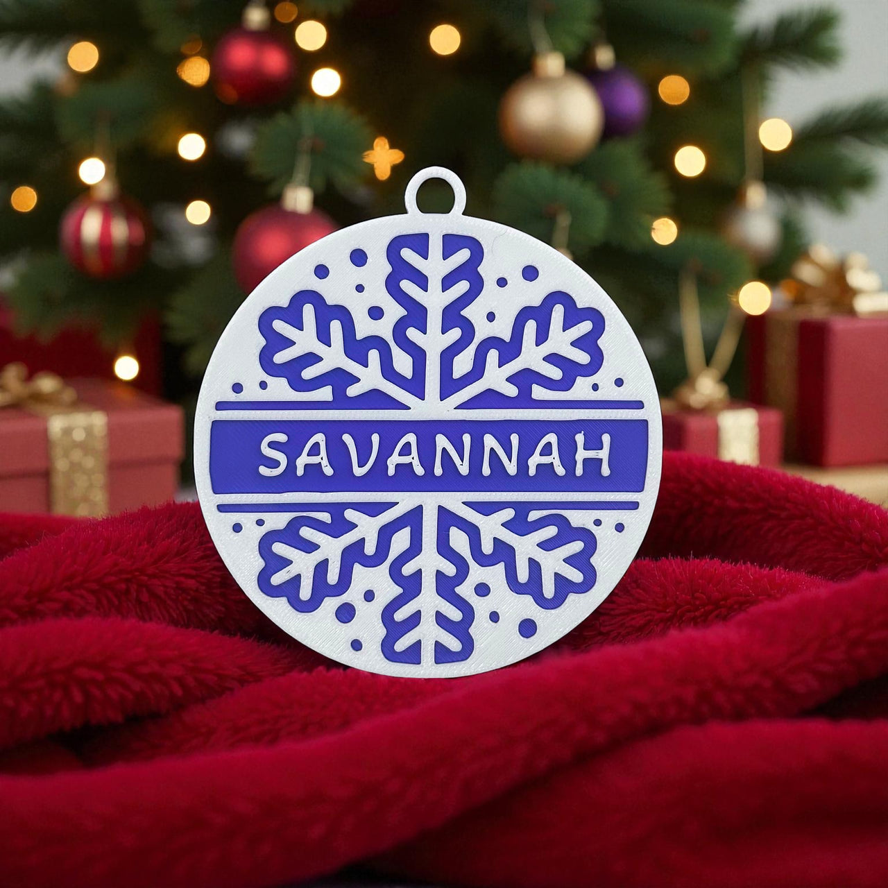 Personalised  Snowflake Ornament - Unicorn Fart Productions