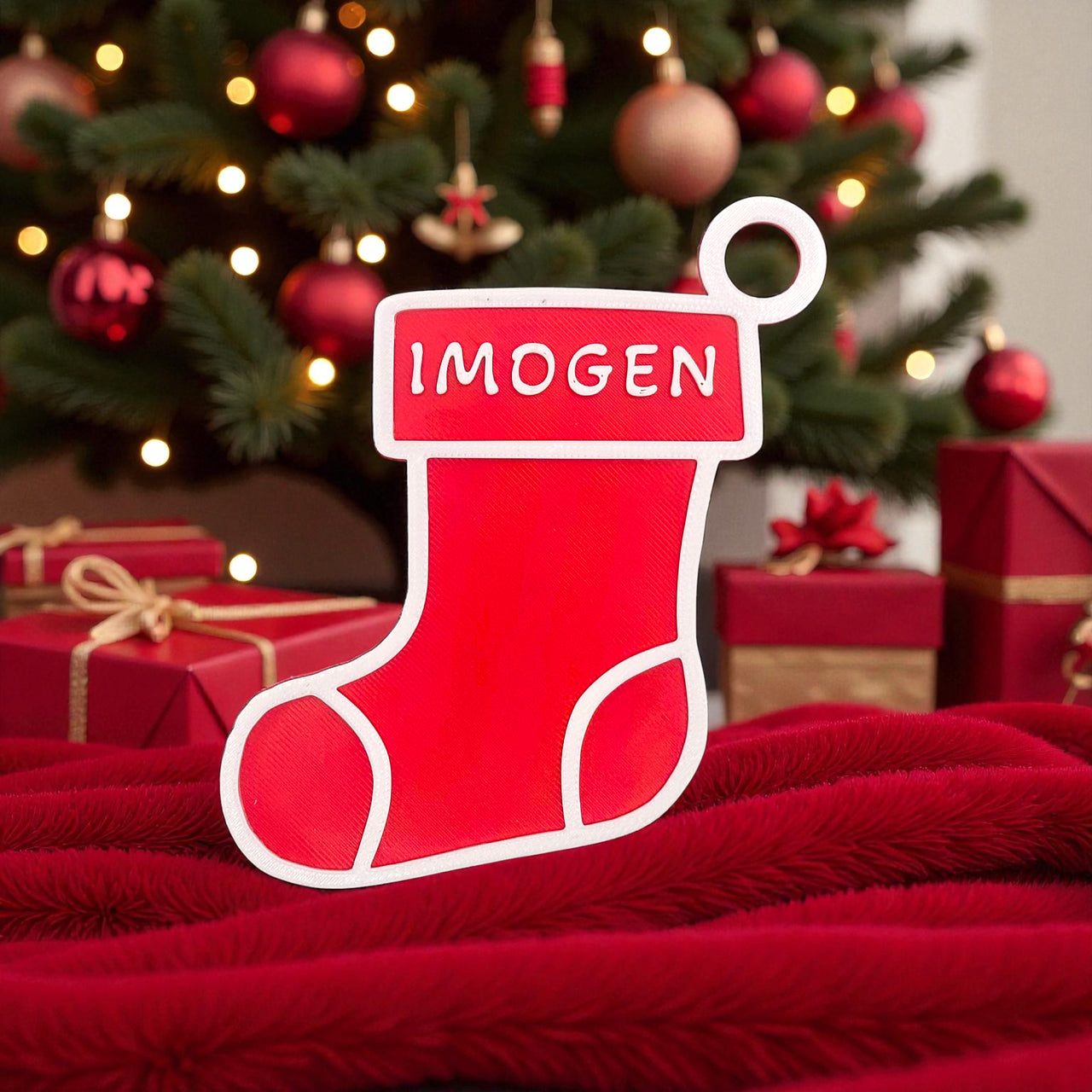 Personalised  Stocking Ornament - Unicorn Fart Productions