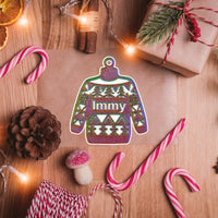 Personalised Rainbow Jumper Ornament - Unicorn Fart Productions