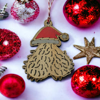 Thumbnail for Santa Balls Christmas Xmas Tree Decoration - Glitter