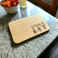 Thumbnail for Wooden Board with handle - I Workout