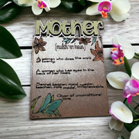 Thumbnail for Mother Days Plaque for Mother