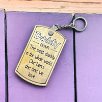 Thumbnail for Fathers Day Keychain - Daddy - Noun