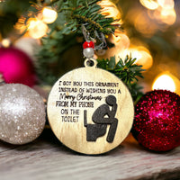 Thumbnail for On the Toilet Christmas Xmas Tree Decoration