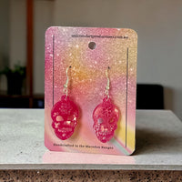 Thumbnail for Acrylic handmade earrings  - Pink Skulls