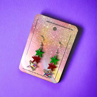 Thumbnail for Acrylic handmade earrings  - 3 Stars