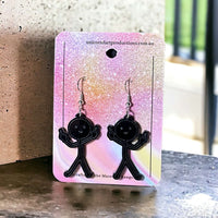 Acrylic handmade earrings  - Man Fingers - Unicorn Fart Productions