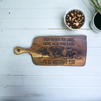 Thumbnail for Rectangle Wooden Serving Board with handle - Every Snack you make