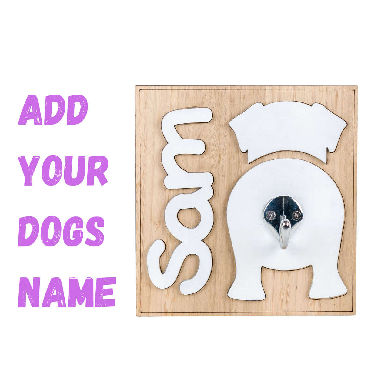 Acrylic Dog Butt Leash Holder - Pick your design or Add your own name - Unicorn Fart Productions