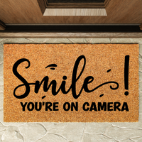 Thumbnail for Smile your on Camera Doormat - Unicorn Fart Productions