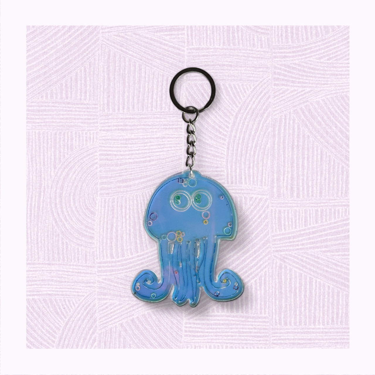 Jelly Fish Shaped Keychain - Unicorn Fart Productions