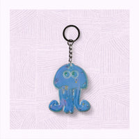 Jelly Fish Shaped Keychain - Unicorn Fart Productions