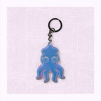 Thumbnail for Octopus Shaped Keychain - Unicorn Fart Productions