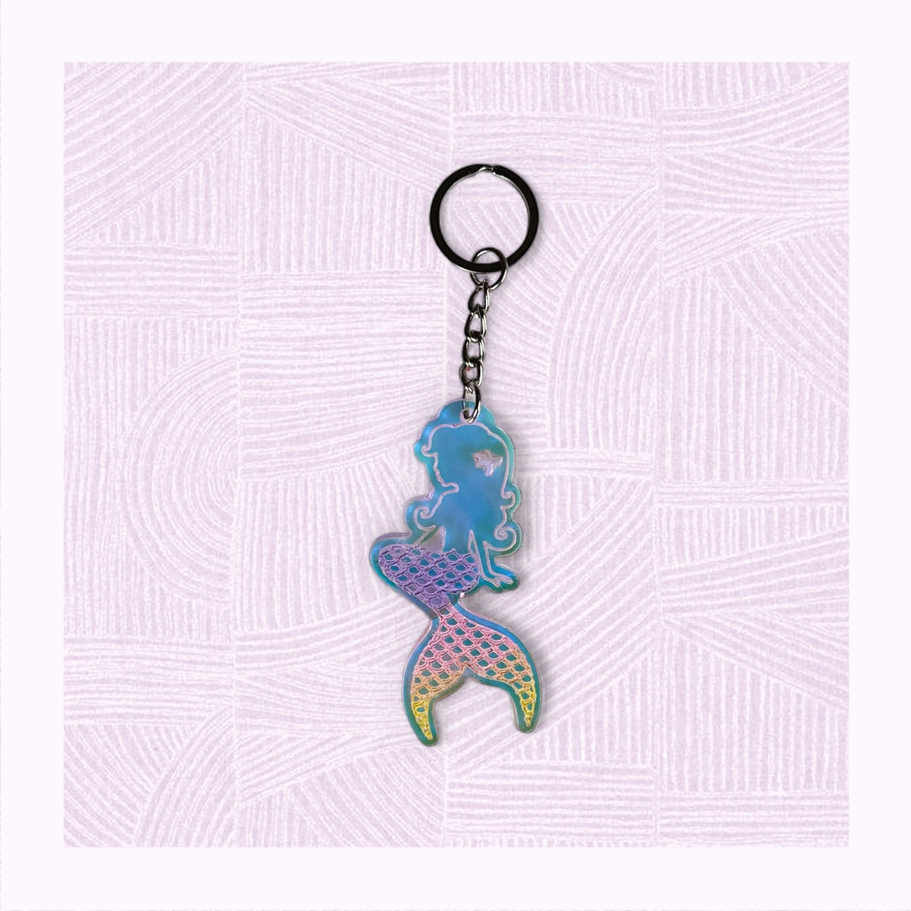 Mermaid Shaped Keychain - Unicorn Fart Productions