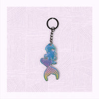 Mermaid Shaped Keychain - Unicorn Fart Productions