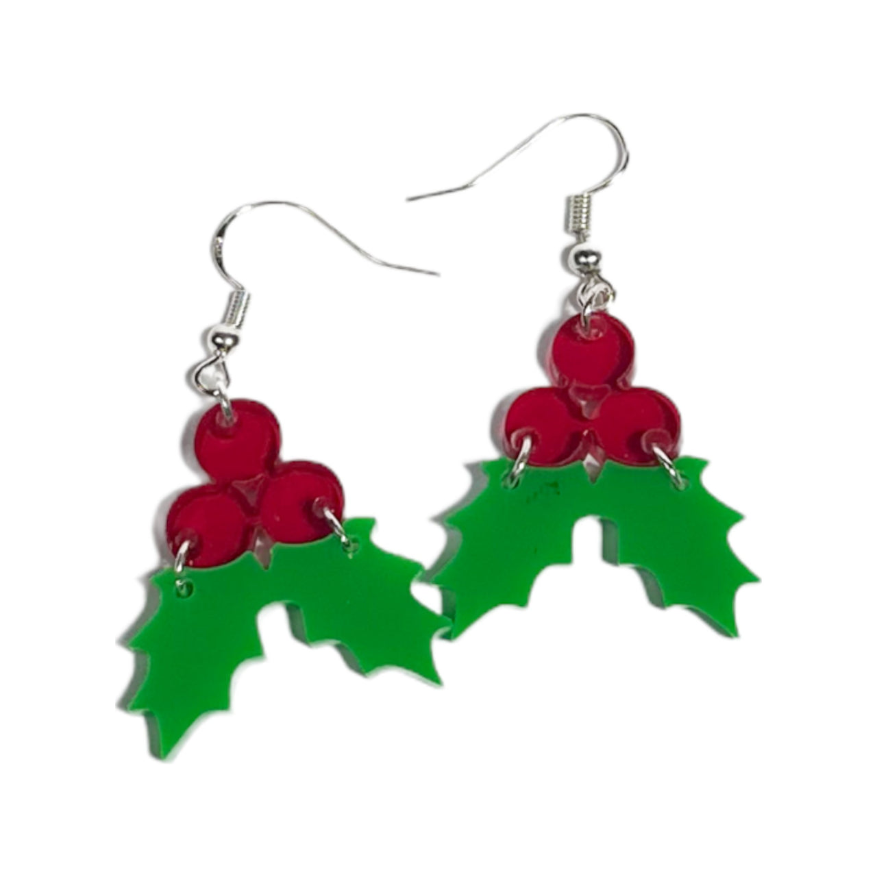 2pce Christmas Holy Acrylic Earrings - Unicorn Fart Productions