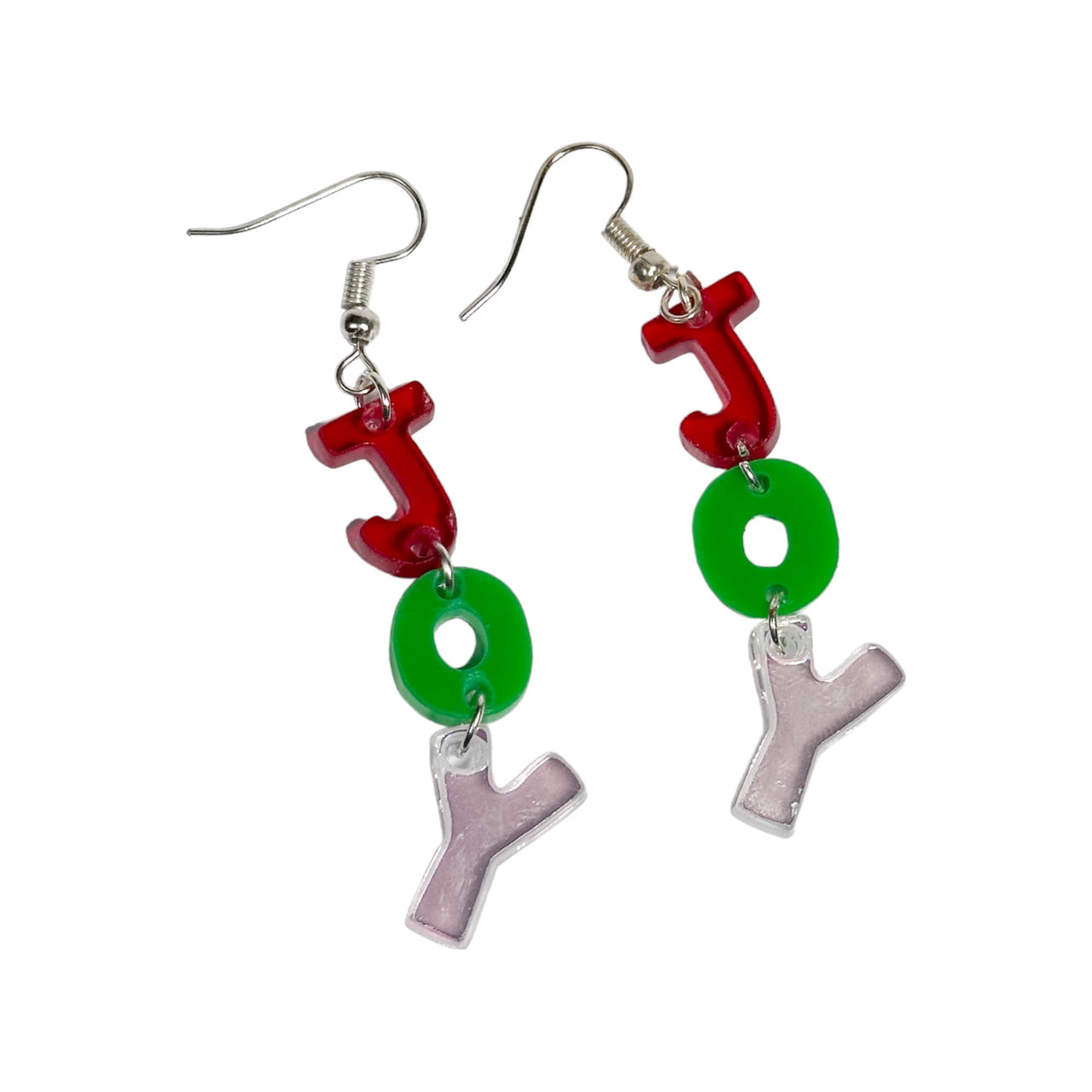 3pce JOY Letter Earrings - Unicorn Fart Productions