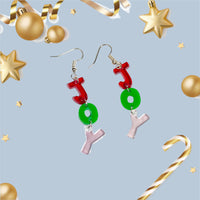 Thumbnail for 3pce JOY Letter Earrings - Unicorn Fart Productions