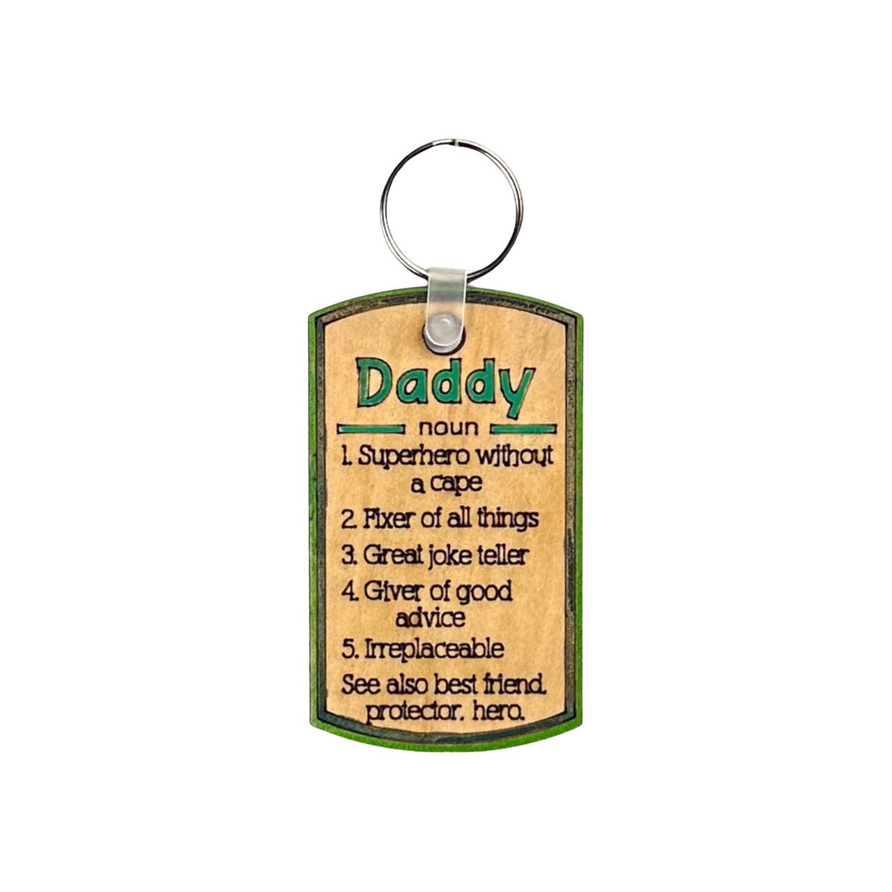 Fathers Day Keychain - Daddy - Pick your own - Unicorn Fart Productions