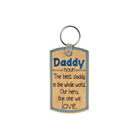 Fathers Day Keychain - Daddy - Pick your own - Unicorn Fart Productions