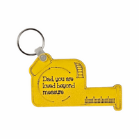 Dad you are loved beyond measure... - Fathers Day Keychain - Pick a Colour - Unicorn Fart Productions