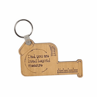 Dad you are loved beyond measure... - Fathers Day Keychain - Pick a Colour - Unicorn Fart Productions