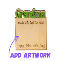 Thumbnail for Custom Mother Days Timber sign - show off Kids Artwork - Unicorn Fart Productions