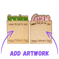 Thumbnail for Custom Mother Days Timber sign - show off Kids Artwork - Unicorn Fart Productions