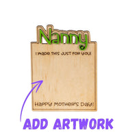 Thumbnail for Custom Mother Days Timber sign - show off Kids Artwork - Unicorn Fart Productions