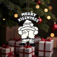 Merry Kissmyass Ornament - Unicorn Fart Productions