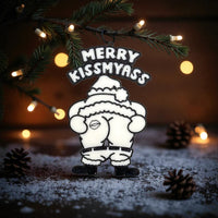 Merry Kissmyass Ornament - Unicorn Fart Productions