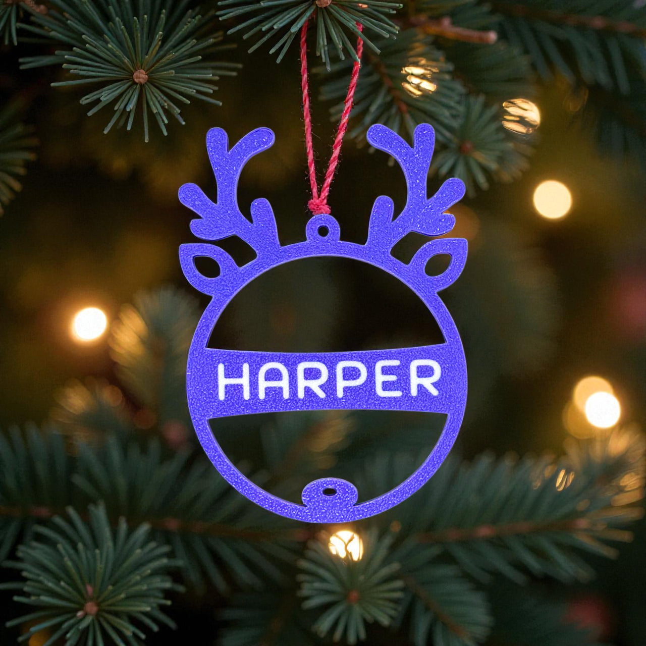 Personalised  Rudolph Ornament - Unicorn Fart Productions