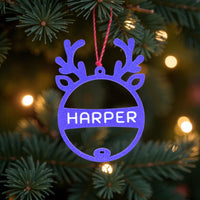 Personalised  Rudolph Ornament - Unicorn Fart Productions
