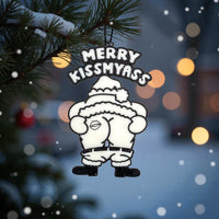 Merry Kissmyass Ornament - Unicorn Fart Productions