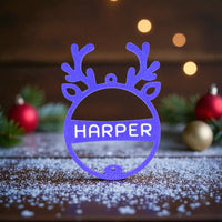 Personalised  Rudolph Ornament - Unicorn Fart Productions