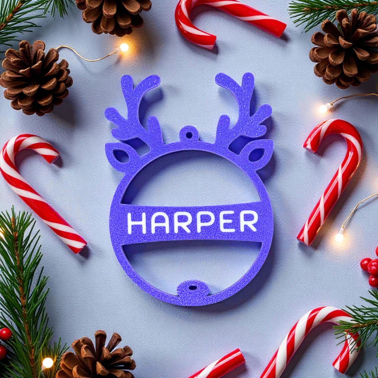 Personalised  Rudolph Ornament - Unicorn Fart Productions