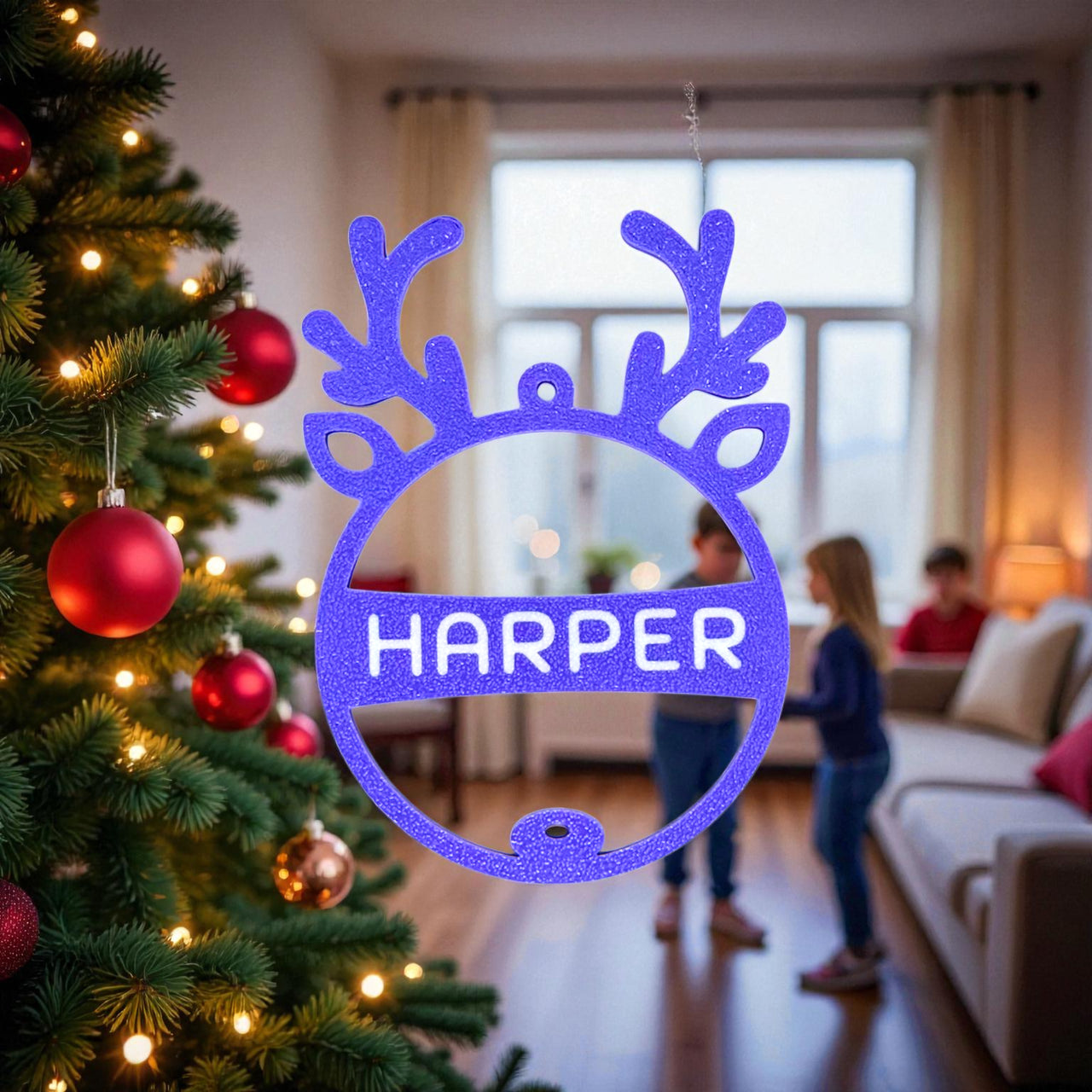 Personalised  Rudolph Ornament - Unicorn Fart Productions