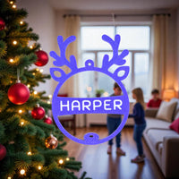 Personalised  Rudolph Ornament - Unicorn Fart Productions