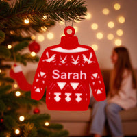 Personalised Christmas Jumper Ornament - Unicorn Fart Productions