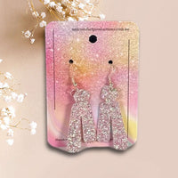 Thumbnail for Handmade faux leather earrings - Sparkling Dangles - Unicorn Fart Productions