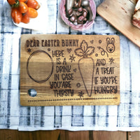 Thumbnail for Small Wooden Board - Dear Santa\Easter Bunny Treats - Perfect Gift - Style 2