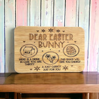 Thumbnail for Small Wooden Board - Dear Santa\Easter Bunny Treats - Perfect Gift - Style 3